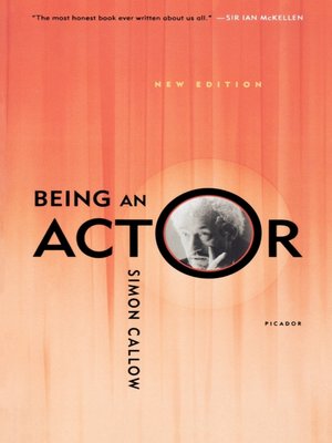 cover image of Being an Actor
